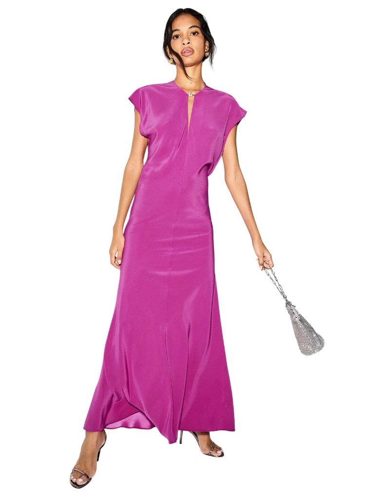 Acler Yarrow Maxi Dress In Amethyst 2 Womens Long Gown